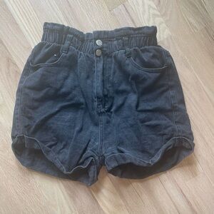 Blue Blush high waisted scrunch shorts